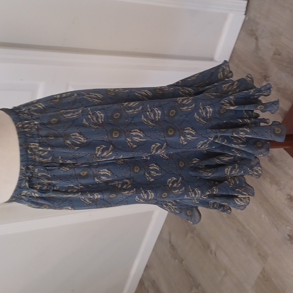 Yakira Bella dream catcher ruffled skirt elastic waist sheer lined drawstring XS - Picture 8 of 16